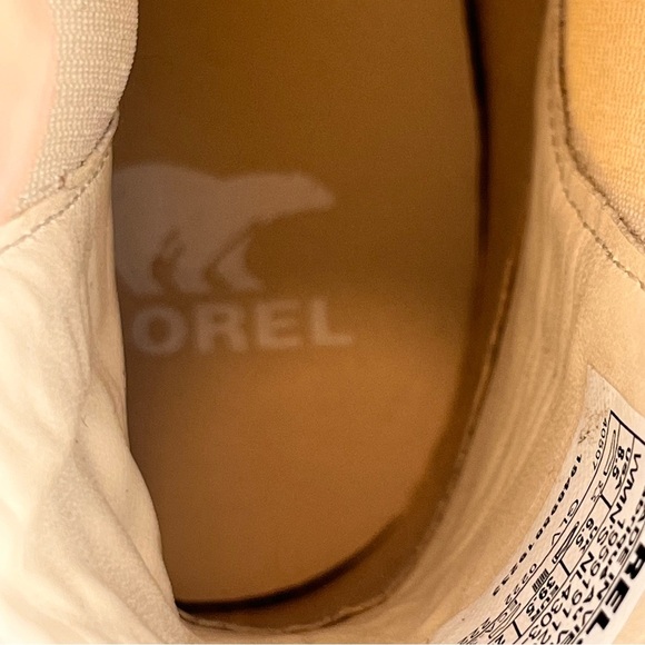 Sorel Women's Brex Chelsea Boots Size 8.5 Natural Waterproof Cream Chunky Soul - Picture 7 of 9